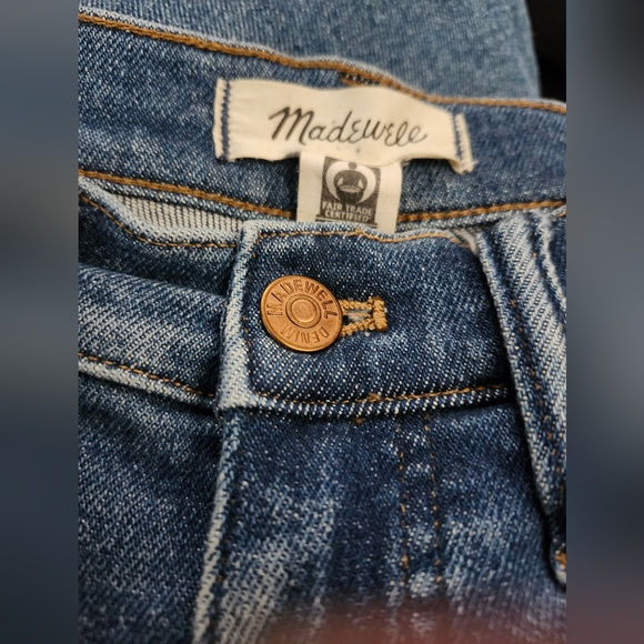 Madewell 10" High-Rise Skinny Jeans Denim 27 Medium Wash - Picture 8 of 11